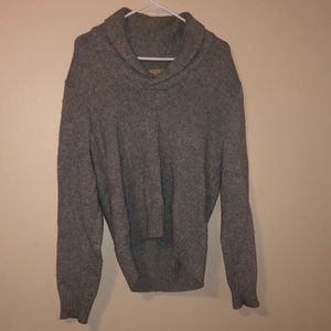 Thick collared sweater